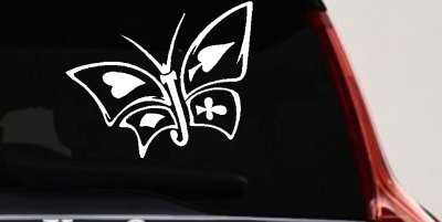 Tribal Poker Butterfly Car Truck Window Vinyl Decal Sticker Art