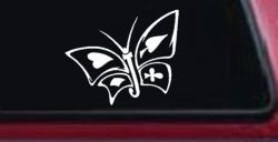Tribal Poker Butterfly Butterflies Car or Truck Window Decal Sticker