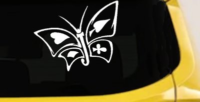 Tribal Poker Butterfly Car Truck Window Vinyl Decal Sticker Art