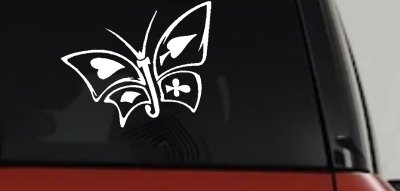 Tribal Poker Butterfly Car Truck Window Vinyl Decal Sticker Art