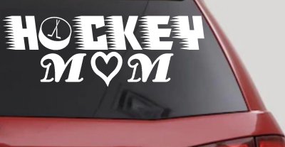 Hockey Mom Car Truck Window Decal Sticker Proud Fan Vinyl Auto Graphic