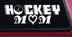 Hockey Mom Sports Car or Truck Window Decal Sticker