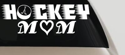 Hockey Mom Car Truck Window Decal Sticker Proud Fan Vinyl Auto Graphic