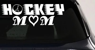 Hockey Mom Car Truck Window Decal Sticker Proud Fan Vinyl Auto Graphic