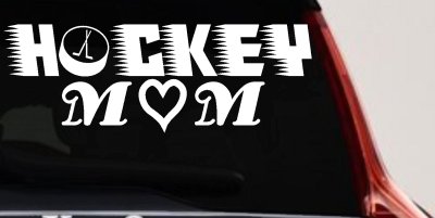 Hockey Mom Car Truck Window Decal Sticker Proud Fan Vinyl Auto Graphic