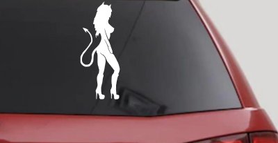 Evil Devil Girl Car Truck Window Decal Sticker Vinyl Graphic