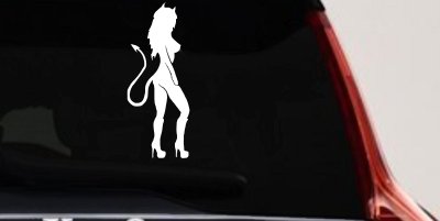Evil Devil Girl Car Truck Window Decal Sticker Vinyl Graphic