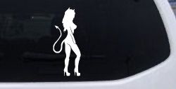 Evil Devil Girl Car or Truck Window Decal Sticker
