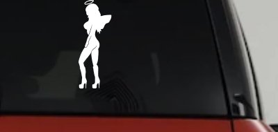 Angel Girl Halo Wings Decal for Car Truck Window - Vinyl Sticker