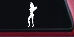 Angel Girl with Halo and Wings Car or Truck Window Decal Sticker