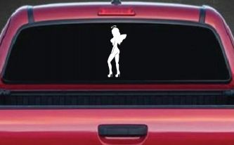 Angel Girl with Halo and Wings Car or Truck Window Decal Sticker