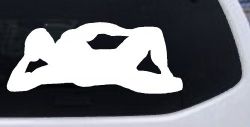 Mudflap Man Car or Truck Window Decal Sticker