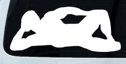 Mudflap Man Car or Truck Window Decal Sticker