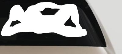 Mudflap Man Decal Classic Truck Car Window Vinyl Sticker