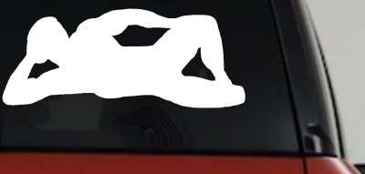 Mudflap Man Decal Classic Truck Car Window Vinyl Sticker