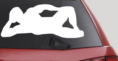 Mudflap Man Decal Classic Truck Car Window Vinyl Sticker