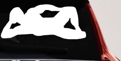 Mudflap Man Decal Classic Truck Car Window Vinyl Sticker