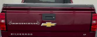 Large Tinkerbell If Your Gonna Ride my Ass At Least Pull My Hair Funny Car or Truck Window Decal Sticker (White)