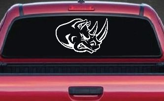 Bad Rhino Animals Car or Truck Window Decal Sticker