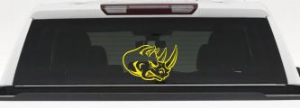 Bad Rhino Animals Car or Truck Window Decal Sticker (Yellow)