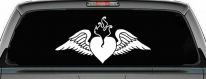 Heart With Wings Car or Truck Window Decal Sticker