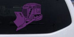 Rome Plow Bulldozer Decal Military Vehicle Window Sticker (Violet)