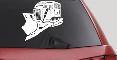Rome Plow Bulldozer Decal Military Vehicle Window Sticker