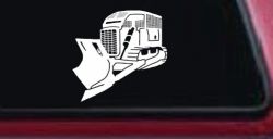 Detailed Rome Plow Bulldozer Military Car or Truck Window Decal Sticker