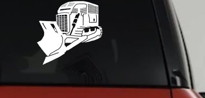 Rome Plow Bulldozer Decal Military Vehicle Window Sticker