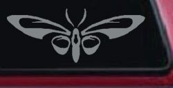 Tribal Butterfly Butterflies Car or Truck Window Decal Sticker (Telegrey)
