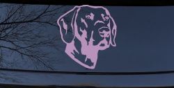 Labrador Retriever Dog Car Truck Window Vinyl Decal Sticker (Lilac)
