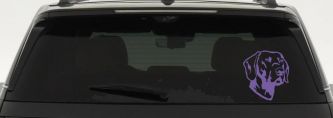 Labrador Retriever Dog Car or Truck Window Decal Sticker (Purple)
