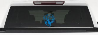 Labrador Retriever Dog Car Truck Window Vinyl Decal Sticker (Sky Blue)