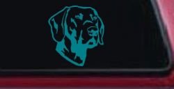 Labrador Retriever Dog Car or Truck Window Decal Sticker (Turquoise Blue)