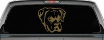 Boxer Bulldog Dog Car or Truck Window Decal Sticker (Gold)