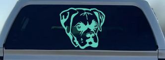 Boxer Bulldog Dog Car or Truck Window Decal Sticker (Mint)