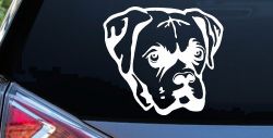 Boxer Bulldog Dog Car or Truck Window Decal Sticker