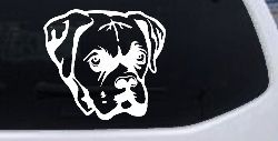 Boxer Bulldog Dog Car or Truck Window Decal Sticker