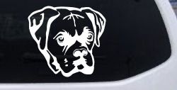Boxer Bulldog Dog Car or Truck Window Decal Sticker