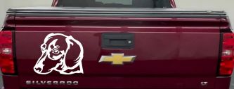 Dotson Dog Car or Truck Window Decal Sticker (White)