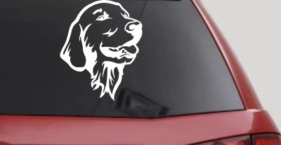 Golden Retriever Dog Car Truck Window Vinyl Decal Sticker