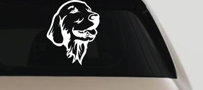 Golden Retriever Dog Car Truck Window Vinyl Decal Sticker