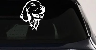 Golden Retriever Dog Car Truck Window Vinyl Decal Sticker