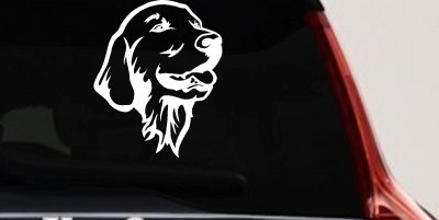 Golden Retriever Dog Car Truck Window Vinyl Decal Sticker