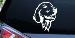 Golden Retriever Dog Car or Truck Window Decal Sticker