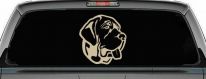 Mastiff Dog Car or Truck Window Decal Sticker (Desert Sand)