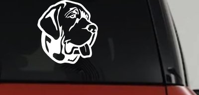 Mastiff Dog Vinyl Decal for Car Truck Window Sticker
