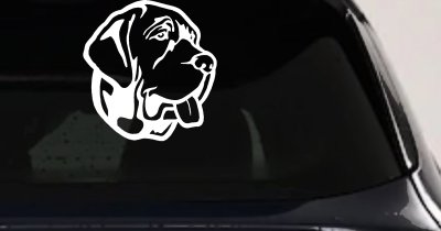 Mastiff Dog Vinyl Decal for Car Truck Window Sticker