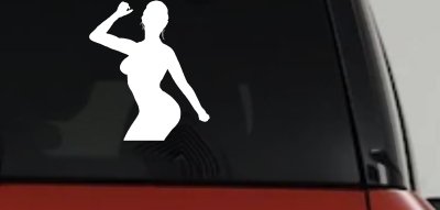 Dancer Girl Car Truck Window Decal Sticker Vinyl Art