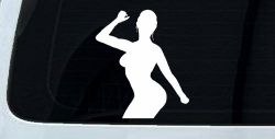 Woman Girl Dancer Car or Truck Window Decal Sticker